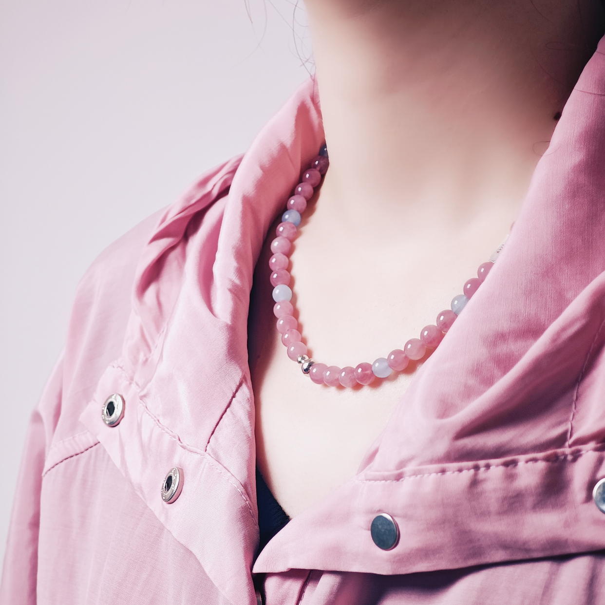 Infinite Thrill · Rose Quartz Necklace