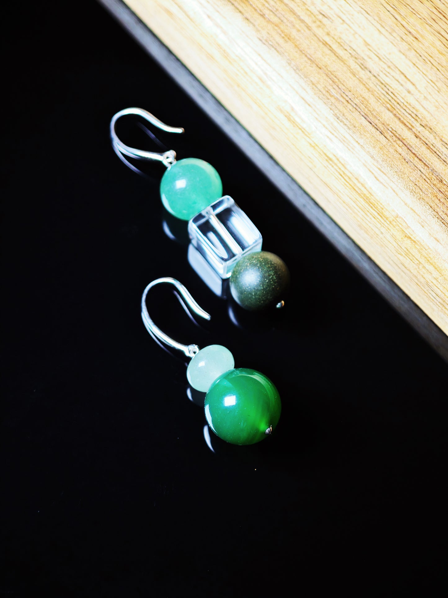 HexiangLing · Wood Element Earrings
