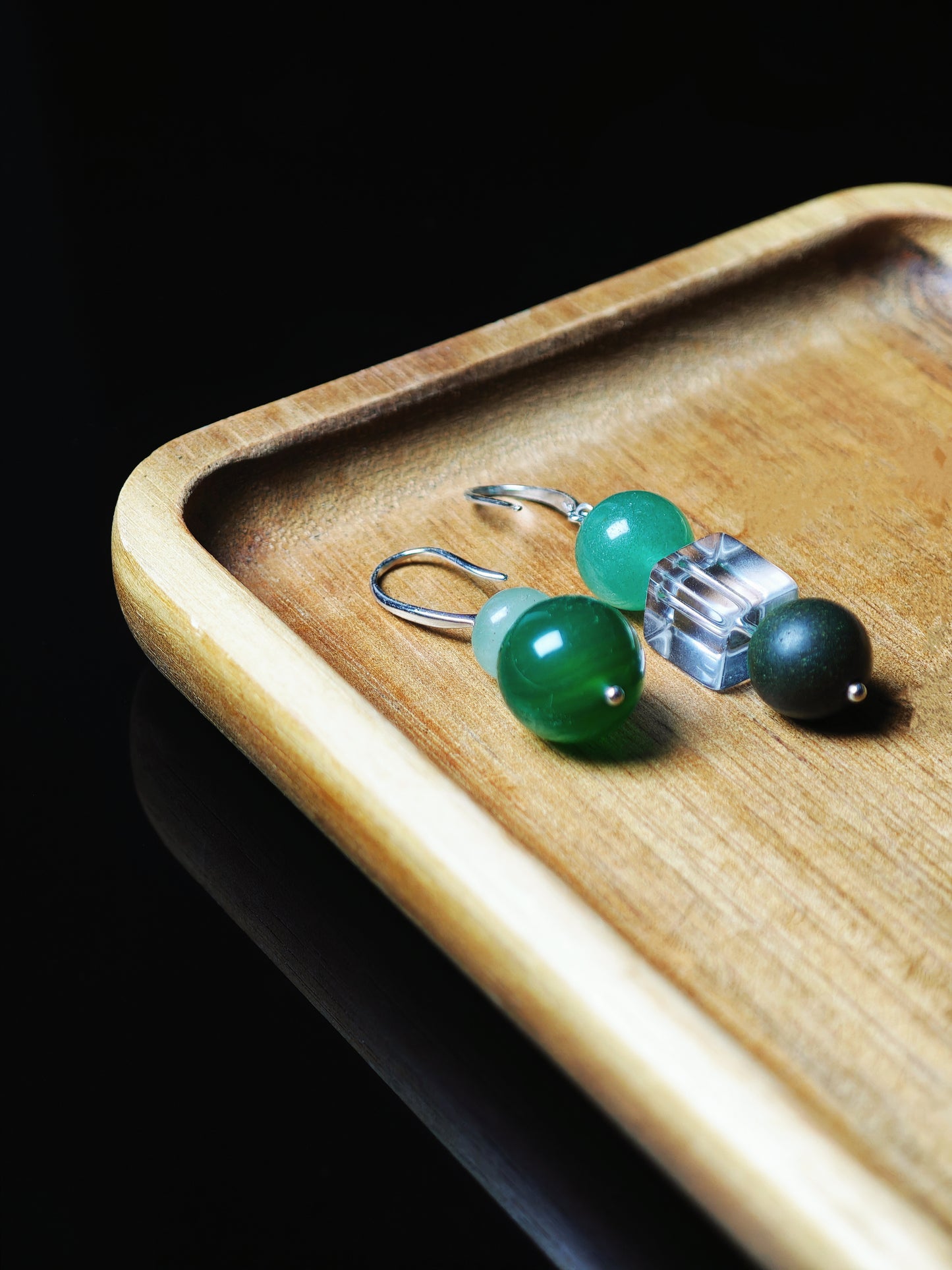 HexiangLing · Wood Element Earrings