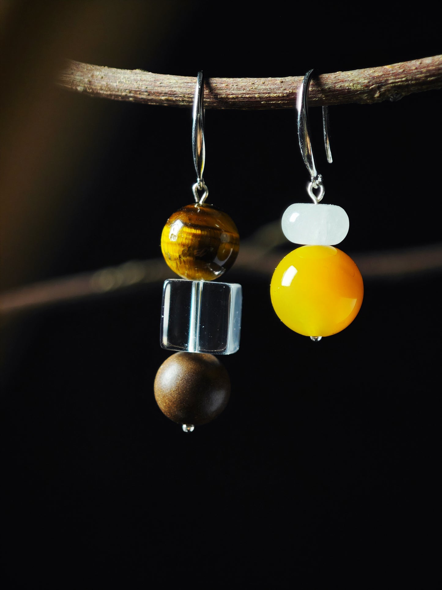 HexiangLing · Earth Element Earrings