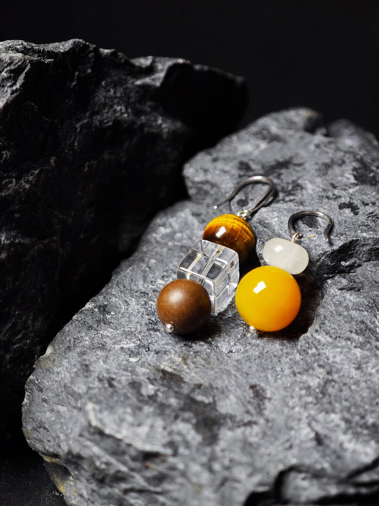 HexiangLing · Earth Element Earrings