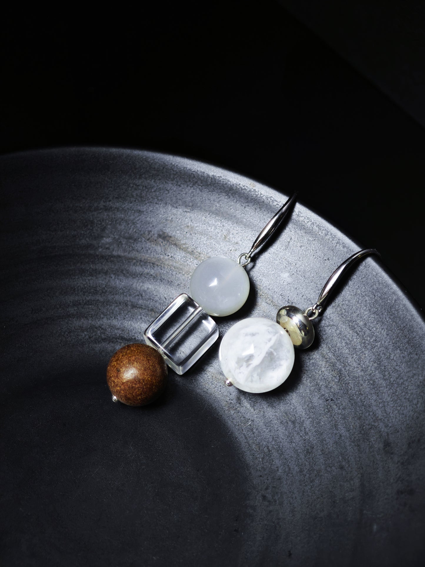 HexiangLing · Metal Element Earrings