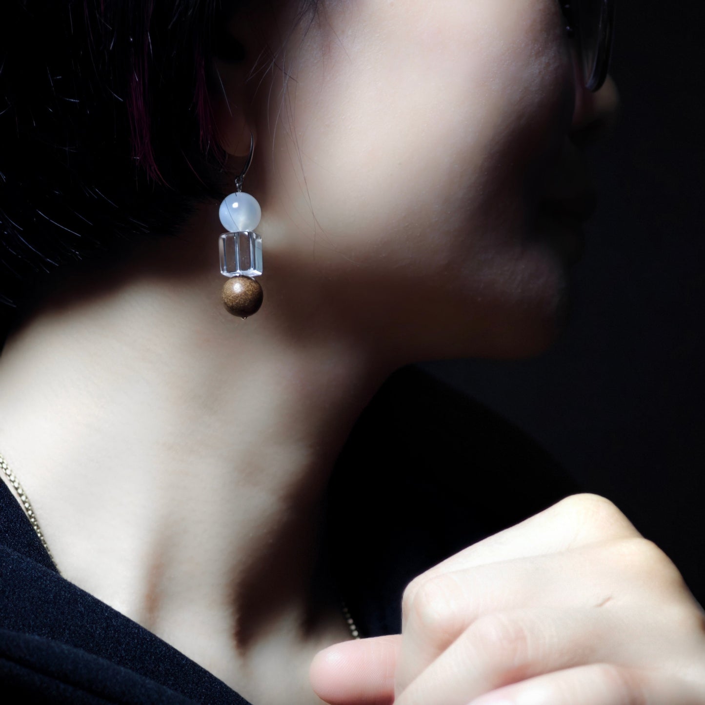 HexiangLing · Metal Element Earrings