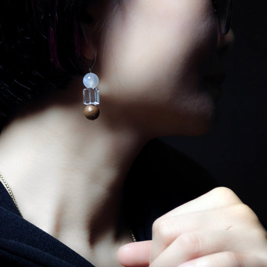 HexiangLing · Metal Element Earrings