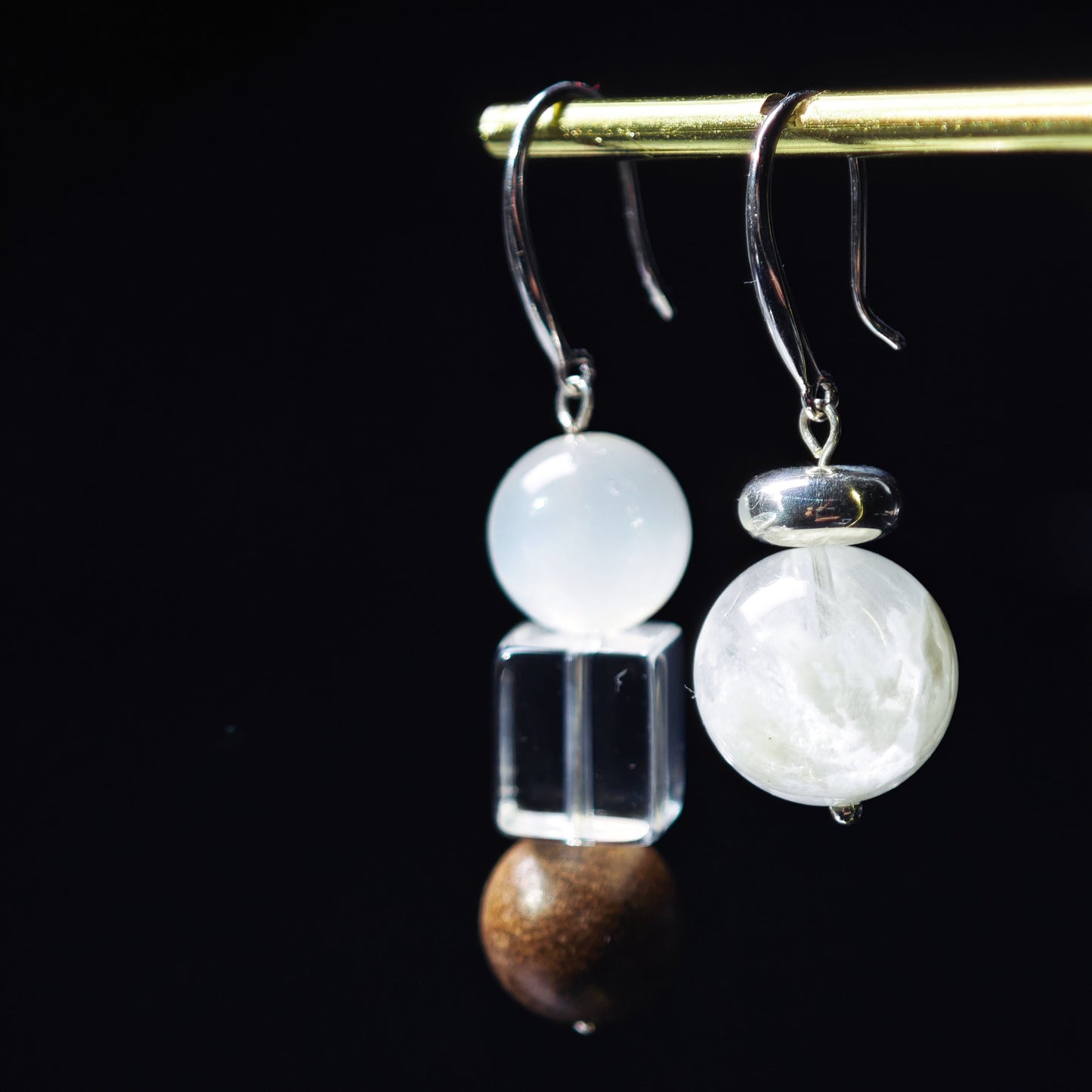 HexiangLing · Metal Element Earrings