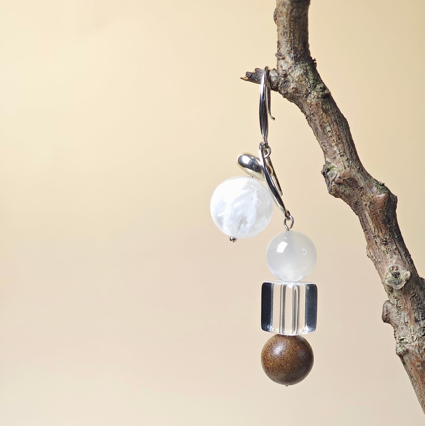 HexiangLing · Metal Element Earrings