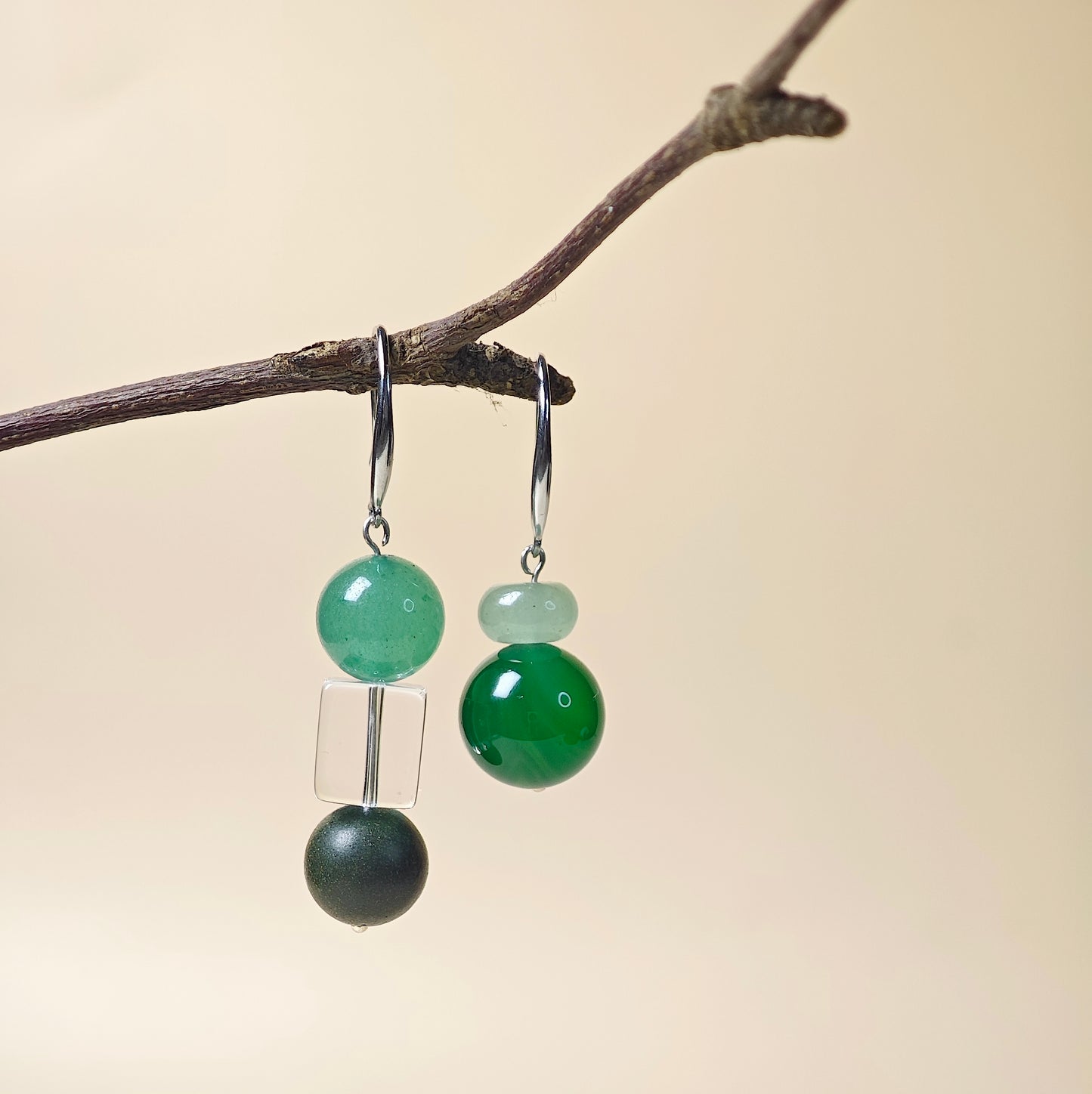 HexiangLing · Wood Element Earrings