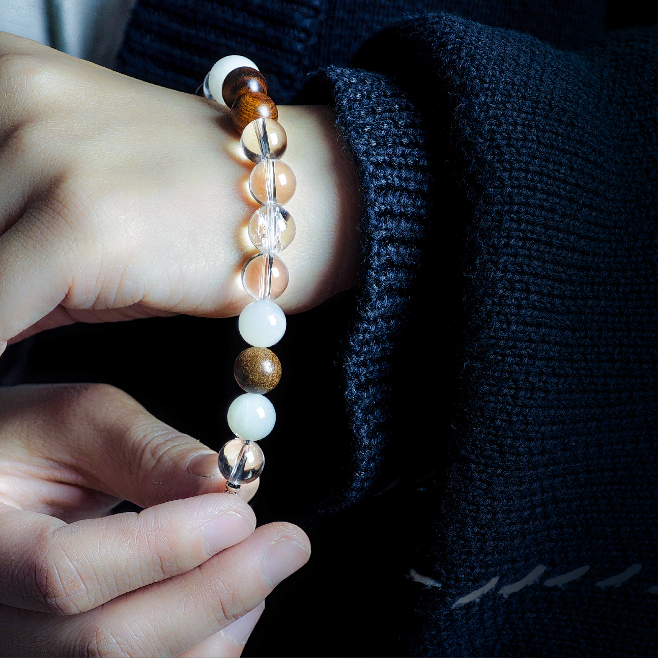 YINFENGBAI | Metal Crystal Healing Bracelet