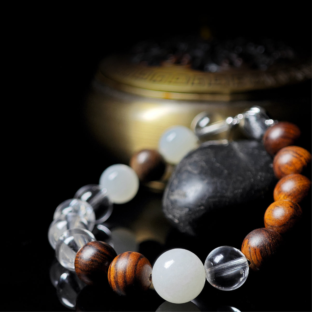 YINFENGBAI | Metal Crystal Healing Bracelet