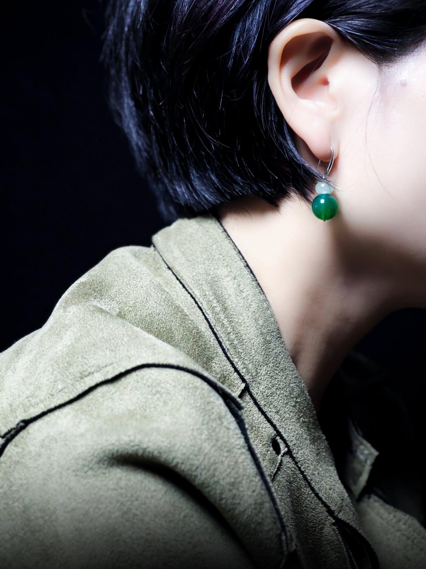 HexiangLing · Wood Element Earrings