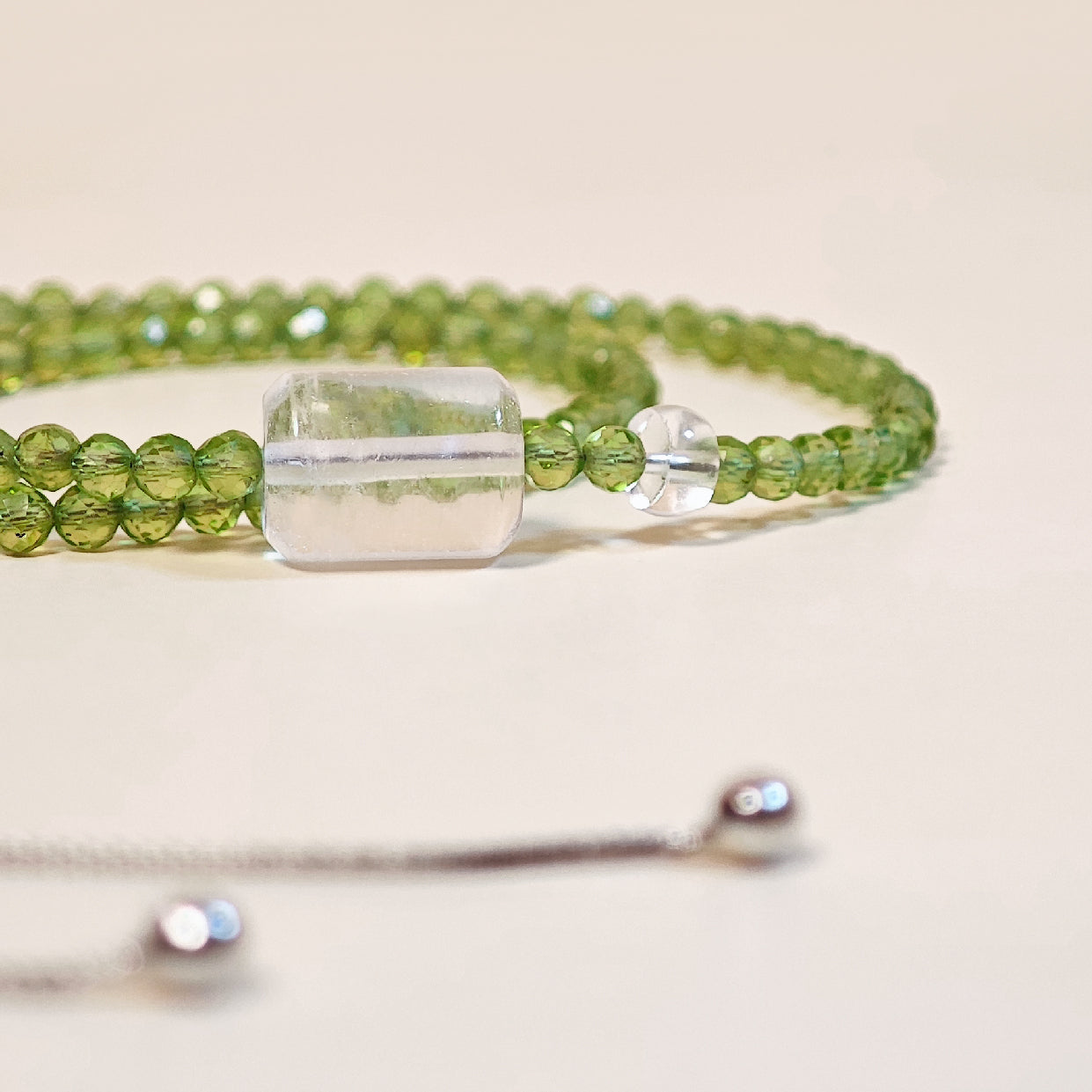 Glow of Vernal Morning Peridot Necklace