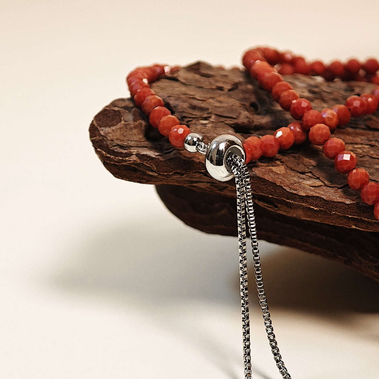 Glow of Rosy Dawn Southern Red Agate Necklace
