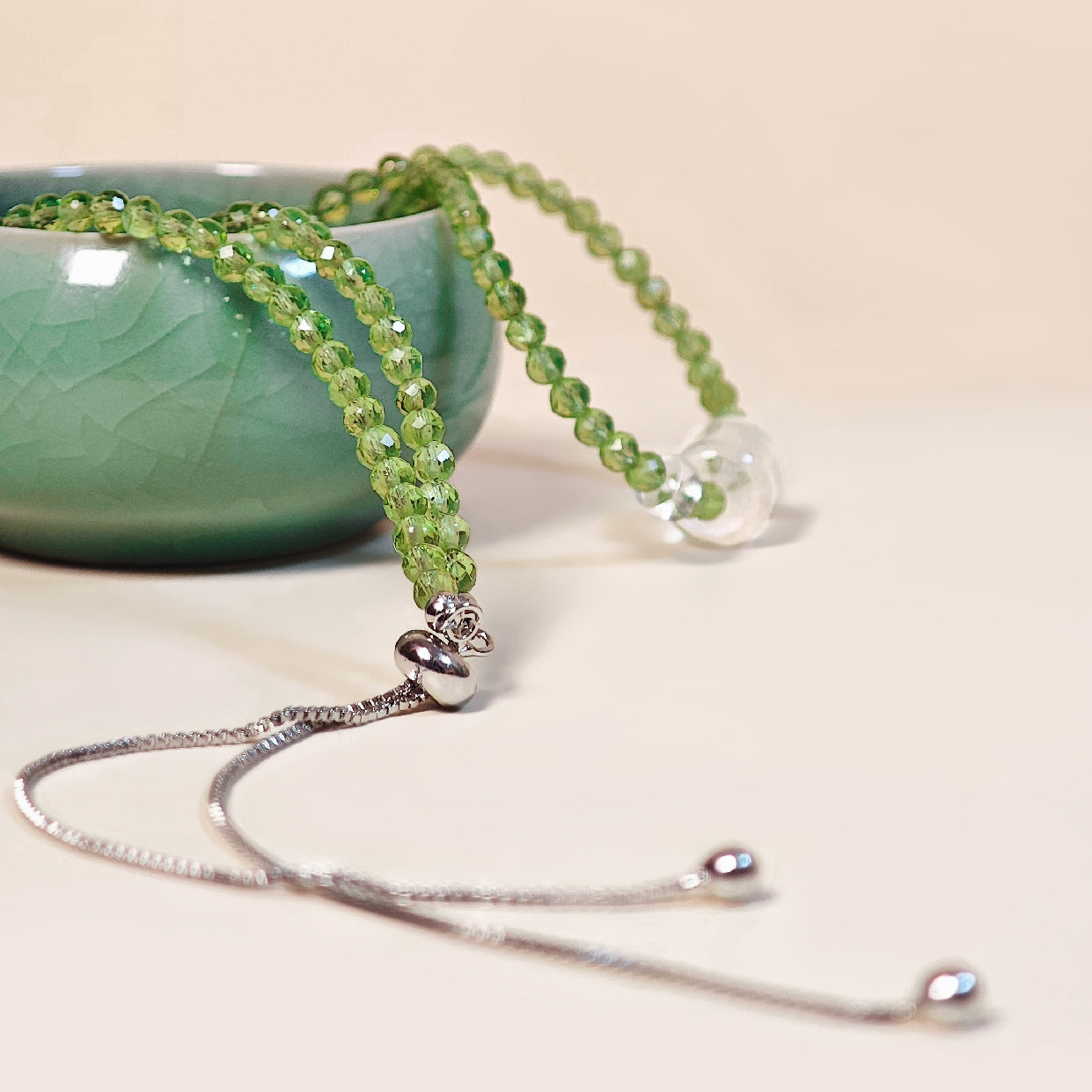 Glow of Vernal Morning Peridot Necklace