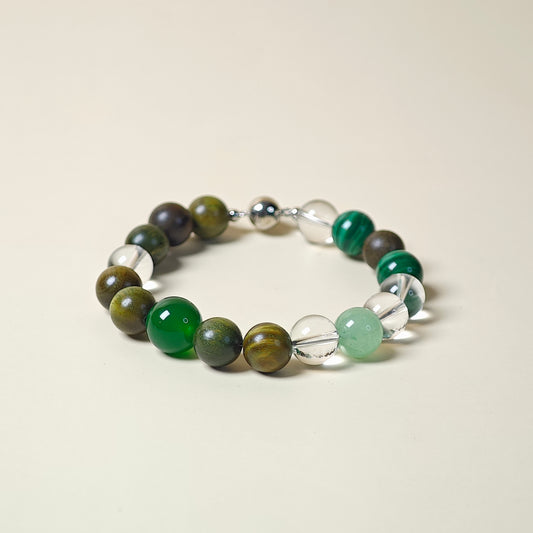 ZHISHANGQING| Wood Crystal Healing Bracelet
